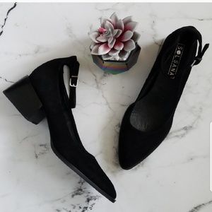 Sol Sana Kitten velvet textured 2inch dress shoes